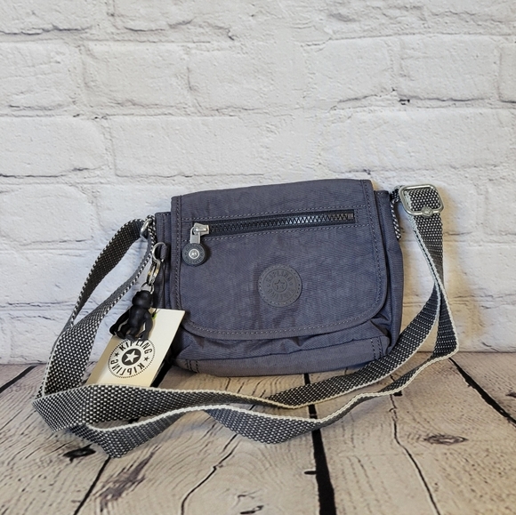 Kipling Sabian Crossbody Mini Bag, Night Grey, Handbag - Picture 2 of 8